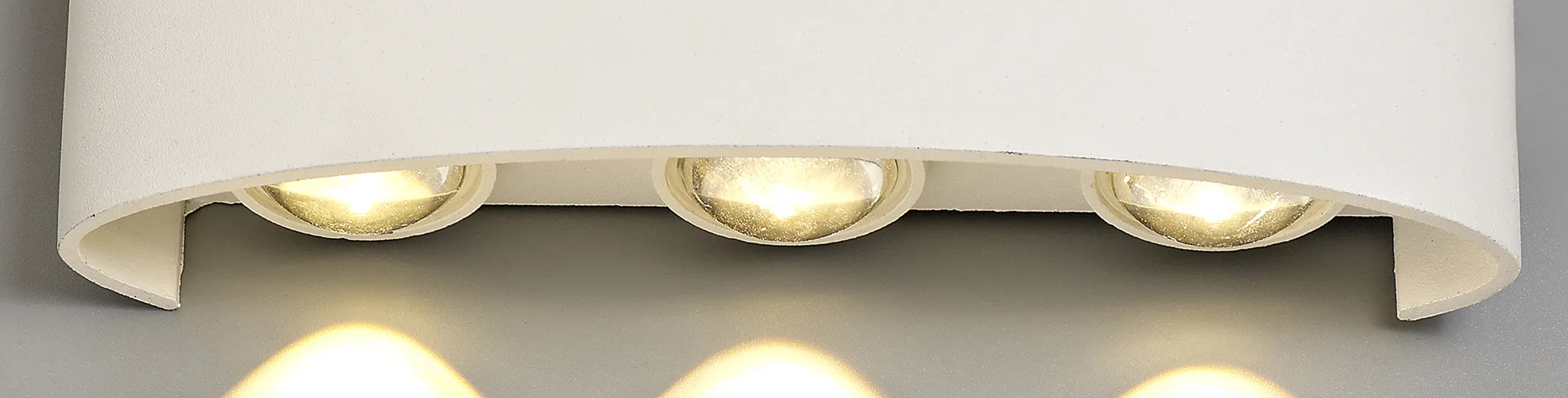 Leoni Wall Light 6W LED IP54 Sand White D0450  Deco Leoni